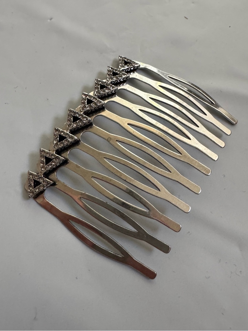 House of Harlow Pavé Crystal Silver Hair Comb